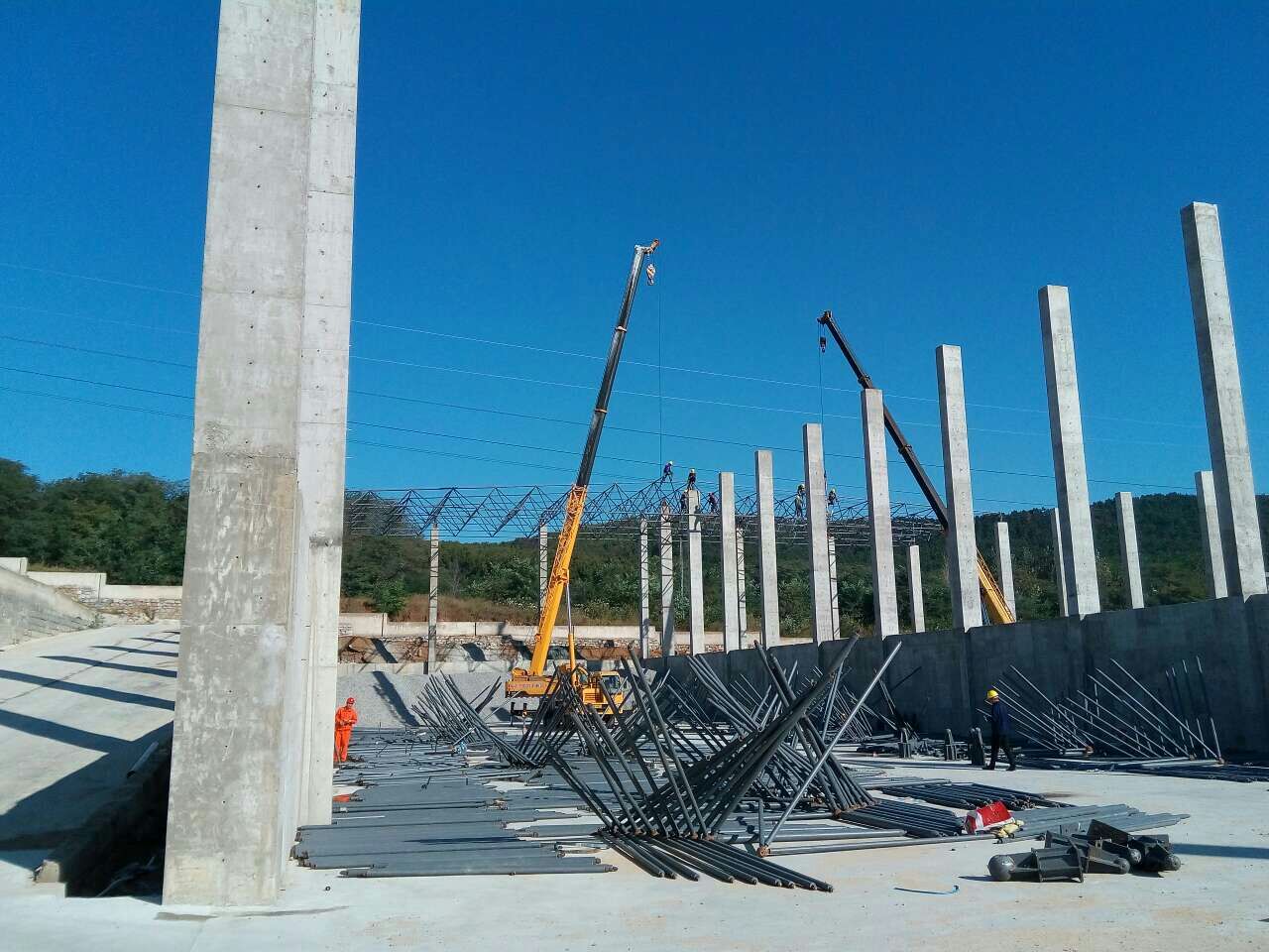 朔州搅拌站网架